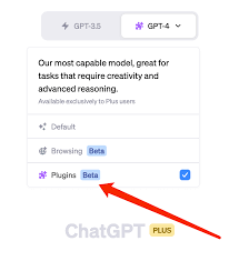 chatgpt plus 没有 plugin一、如何启用ChatGPT插件功能