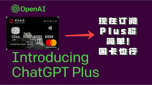 chatgpt plus购买 visa如何使用Visa信用卡购买ChatGPT Plus